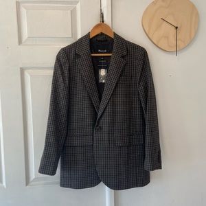 NWT Madewell Larsen blazer in plaid